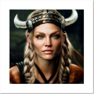 Viking Shield Maiden Posters and Art